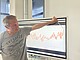 Prof. Dr. Volker Wulfmeyer und die Messreihe der Temperaturdaten an der Universität Hohenheim. Bildquelle: Universität Hohenheim / Francesca Billmaier Prof. Dr. Volker Wulfmeyer und die Messreihe der Temperaturdaten an der Universität Hohenheim. Bildquelle: Universität Hohenheim / Francesca Billmaier